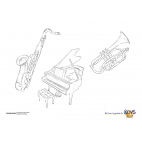 Coloriages Instruments de musique