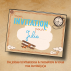  Escape Game - Les invitations à imprimer - L'Horloge des Trois Mondes